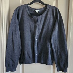 HM Basic gray cardigan sweater